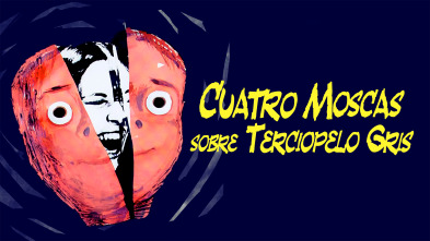 Cuatro moscas sobre terciopelo gris