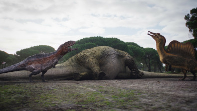 Imagen de Caminando entre...: La lucha en el río del Spinosaurus - 12