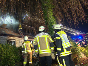 Bomberos en acción