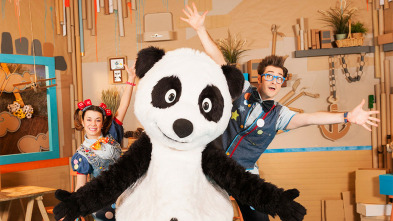 Panda y la cabaña de cartón