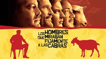 Los hombres que miraban fijamente a las cabras