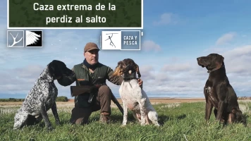 Caza extrema de la perdiz al salto