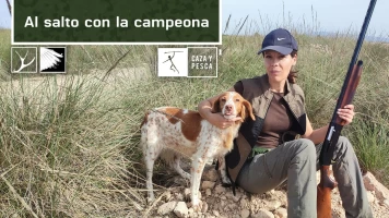Al salto con la campeona