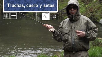 Truchas, cuero y setas