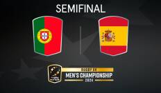 Semifinales. Semifinales: Portugal - España