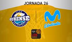 Jornada 26. Jornada 26: Club Ourense Baloncesto - Movistar Estudiantes