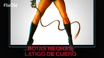 Botas negras, látigo de cuero