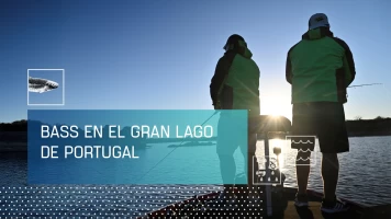 Bass en el gran lago de Portugal