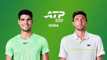 Primera ronda. Primera ronda: Alcaraz - Rinderknech