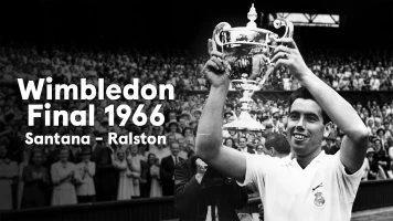 Wimbledon (1966). M. Santana -  D. Ralston. Final