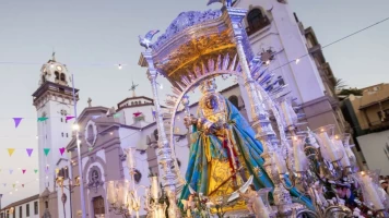 Parada militar, eucaristía y procesión virgen de Candelaria