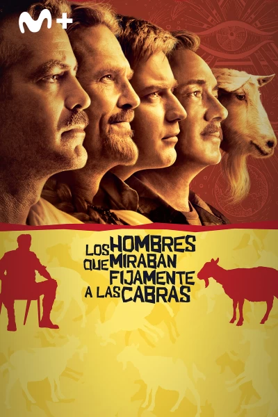 Los hombres que miraban fijamente a las cabras