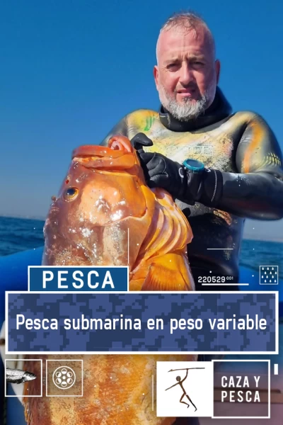 Pesca submarina en peso variable