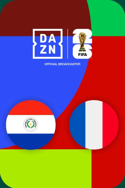 Octavos de final. Octavos de final: Paraguay - Francia