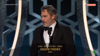 Globos de Oro 2020. Joaquin Phoenix - Mejor actor de drama ('Joker')